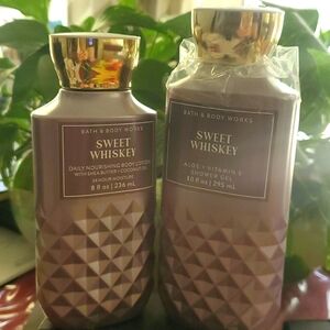 Womens Bath and Body Shower Gel and Lotion, "Sweet Whiskey"